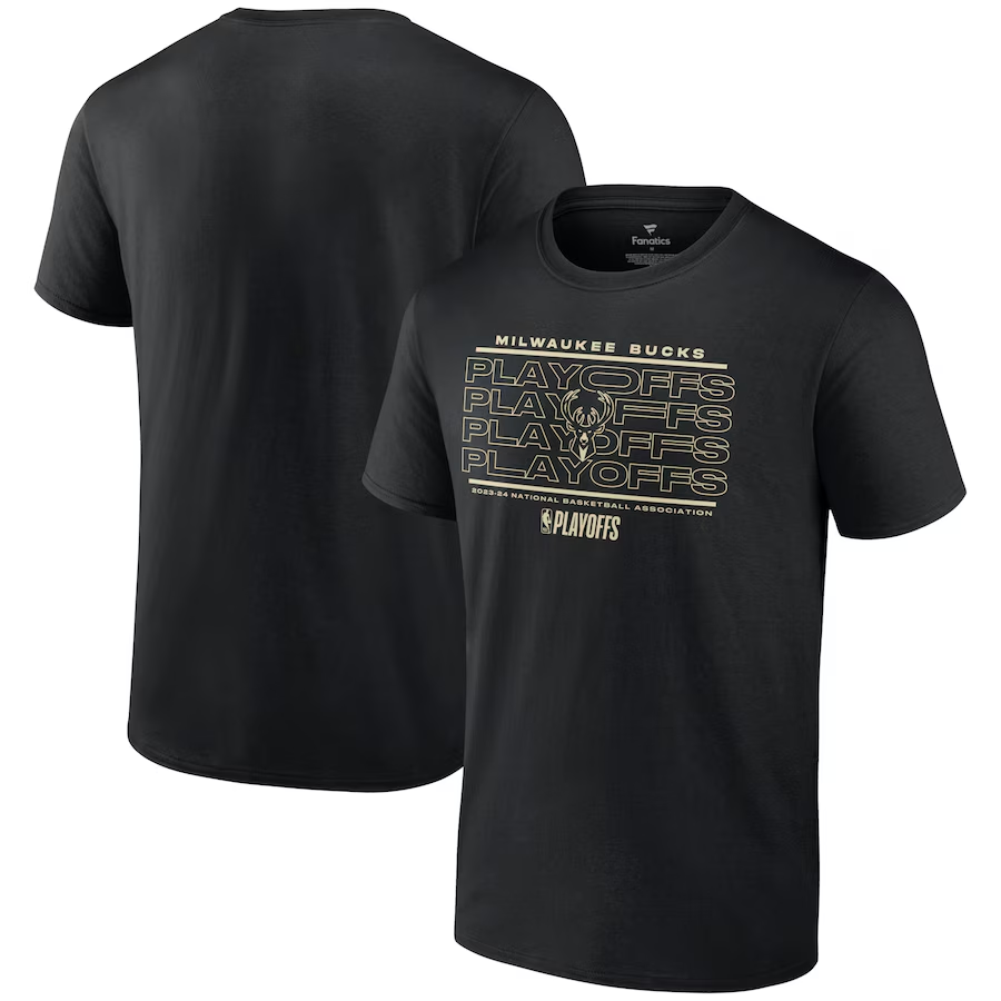 Men 2024 NBA Milwaukee Bucks black Tshirts